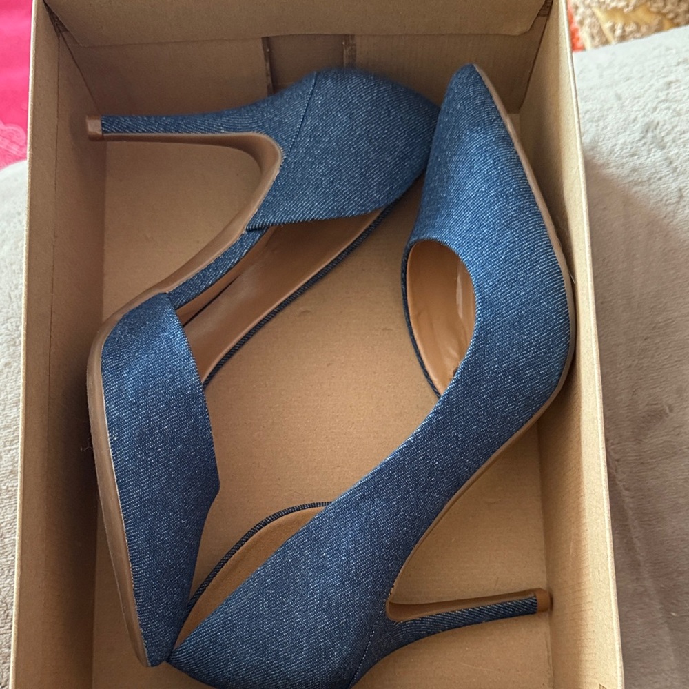 Jessica Simpson Denim Blue Heels